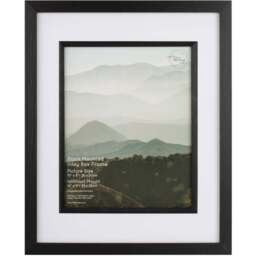 The Port Gallery A4 Black Mounted Inlay Box Photo Frame - The Port. Co Gallery - Wilko