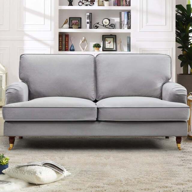 Woodbury 2 Seater Grey Velvet Sofa - Artemis Home - Wilko - image 1