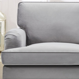 Woodbury 2 Seater Grey Velvet Sofa - Artemis Home - Wilko - thumbnail 3