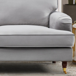 Woodbury 2 Seater Grey Velvet Sofa - Artemis Home - Wilko - thumbnail 4