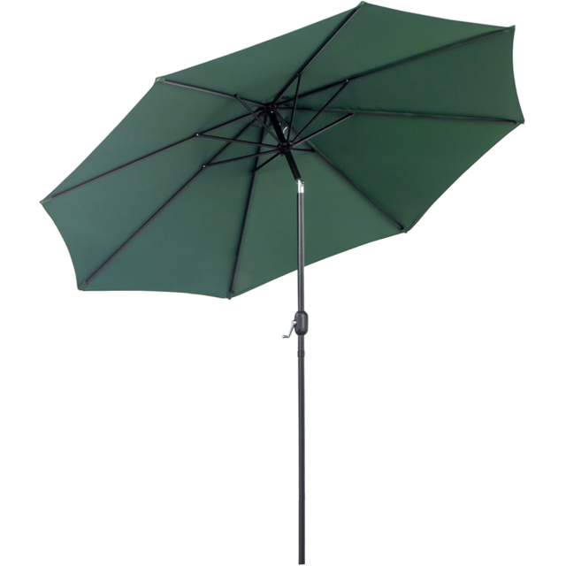 Outsunny Green Crank and Tilt Parasol 3m - Wilko - image 1