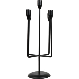 Black 5 Arm Candle Holder - Size: 19 x 44 x 19 - Wilko - thumbnail 5