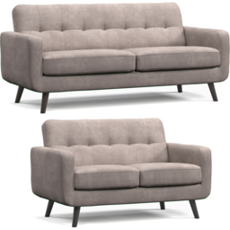 Kendal 5 Seater Antelope Oslo Sofa Suite - Cream - Wilko - thumbnail 3