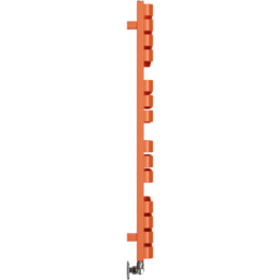 Terma Warp S Matt Orange Heated Towel Rail 2605 BTU 1110 x 500mm - Size: 111 x 50 x 11.2cm - Wilko - thumbnail 5