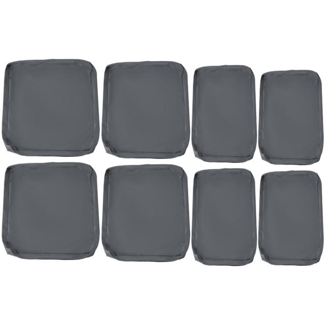 Outsunny Grey Rattan Sofa Seat Cushion Cover 8 Pack - Size: 8 Piece - Wilko - image 1