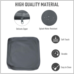 Outsunny Grey Rattan Sofa Seat Cushion Cover 8 Pack - Size: 8 Piece - Wilko - thumbnail 6