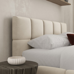 DS Living Ovella Double Cream Cubed Bed Frame - Wilko - thumbnail 3