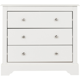 Seconique Stratford 3 Drawer White Storage Chest - Wilko - thumbnail 4