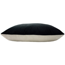 furn. Contra Black Velvet Cushion - Size: 60 x 40cm - Wilko - thumbnail 4