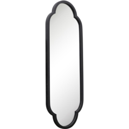 MirrorOutlet The Duplici Black Metal Double Arched Oval Wall Mirror 102 x 36cm - Size: 102 x 35.5cm - Wilko - thumbnail 4