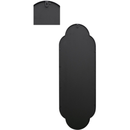 MirrorOutlet The Duplici Black Metal Double Arched Oval Wall Mirror 102 x 36cm - Size: 102 x 35.5cm - Wilko - thumbnail 5