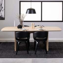Florence Christo 6 Seater Dining Table Oak - White - Furniture To Go - Wilko - thumbnail 1