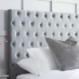 Marquis King Size Grey Velvet Ottoman Bed - Birlea - Wilko - thumbnail 6