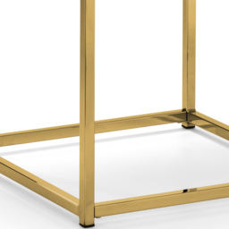 Julian Bowen Scala Gold and White Marble Top Lamp Table - Size: 50 x 50 x 50cm - Wilko - thumbnail 6