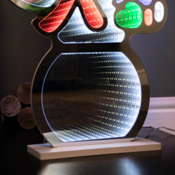 Samuel Alexander Multi Coloured LED Infinity Standing Snowman Christmas Decoration 60cm - Size: 60 x 38 x 38cm - Wilko - thumbnail 5