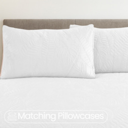 Velosso Single White Savannah Velvet Duvet Set - Wilko - thumbnail 5