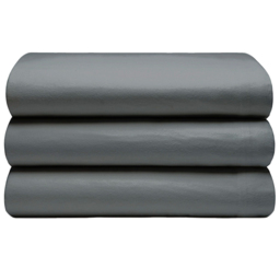 Serene King Size Charcoal Brushed Cotton Flat Bed Sheet - Grey - Wilko - thumbnail 1