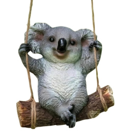 Garden Mile Koala Hanging Garden Tree Ornament - Size: 112 x 21 x 21cm - Grey - Wilko - thumbnail 1