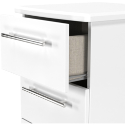 Crowndale Sherwood 5 Drawer Porcelain Matt Chest of Drawers - White - Wilko - thumbnail 7