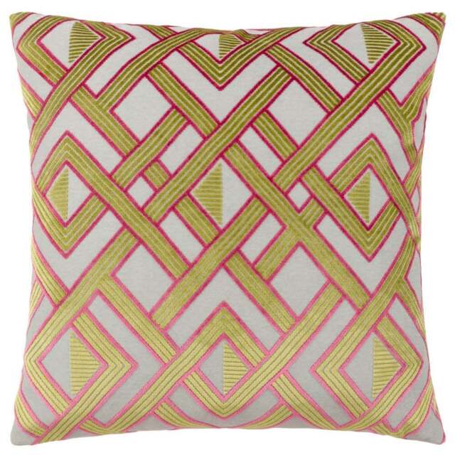 Paoletti Henley Multicolour Velvet Jacquard Cushion - Size: 50 x 50 cm - Wilko - image 1