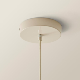 ValueLights Parker Cream and Walnut Pendant Light and Bulb - Size: 110 x 35 x 35cm - Wilko - thumbnail 6