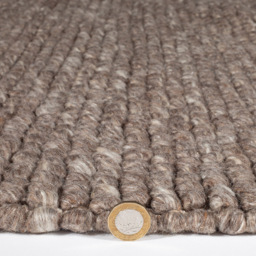 Esselle Home Delilah Taupe Mottled Wool Pebble Rug 160 x 230cm - Size: 230 x 160 x 1.9cm - Cream - Wilko - thumbnail 6