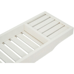 Kingsbury Bamboo Bath Bridge - White - Wilko - thumbnail 6