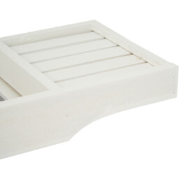 Kingsbury Bamboo Bath Bridge - White - Wilko - thumbnail 7