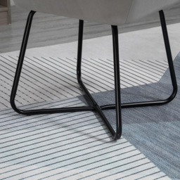 Portland Grey Velvet Modern Armchair - Size: Single - Wilko - thumbnail 4
