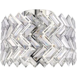 Eleanor Flush Ceiling Fitting Silver - Wilko - thumbnail 4