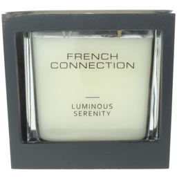 French Connection Wooden Collection Luminous Serenity Scented Candle - Size: 11 x 12.6 x 11.9cm - n/a - Wilko - thumbnail 1