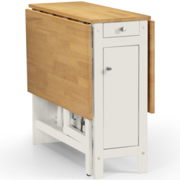 Julian Bowen Savoy White and Natural 4 Seater Dining Set - Wilko - thumbnail 5