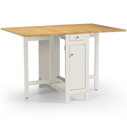 Julian Bowen Savoy White and Natural 4 Seater Dining Set - Wilko - thumbnail 4