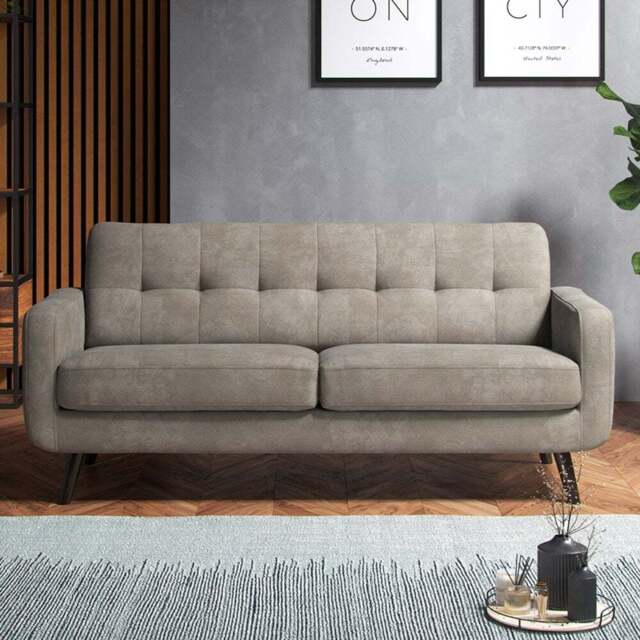 Kendal 3 Seater Antelope Oslo Sofa - Cream - Wilko - image 1