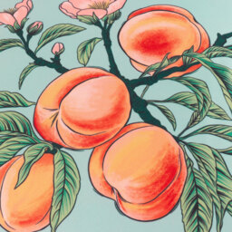 furn. Anemone Multicolour Peaches Printed Polyester Filled Outdoor Cushion 45 x 45cm - Wilko - thumbnail 5
