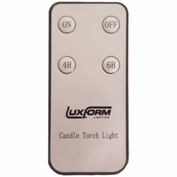 Luxform Battery Operated Cylinder Flame Candle Torch - Size: 15 x 15 x 91cm - Black - Wilko - thumbnail 4