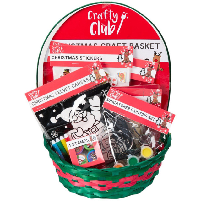 Christmas Craft Essentials Basket - Crafty Club - Wilko - image 1