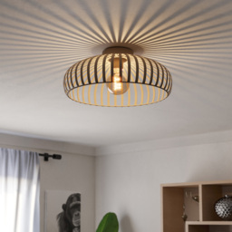EGLO Mogano 3 Caged Minimalist Ceiling Light - Size: 18 x 28 x 18cm - Cream - Wilko - thumbnail 3