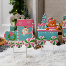 Pink and Blue Train Stake - Jingle Bell Boogie - Wilko - thumbnail 5