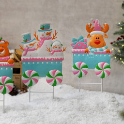 Pink and Blue Train Stake - Jingle Bell Boogie - Wilko - thumbnail 6