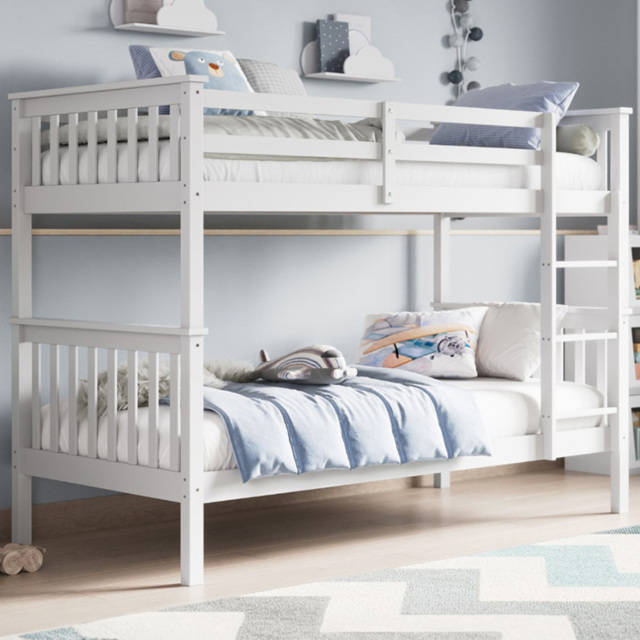 Flair Wooden White Zoom Bunk Bed - Size: Single - Wilko - image 1