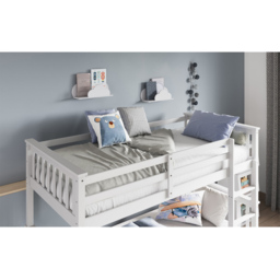 Flair Wooden White Zoom Bunk Bed - Size: Single - Wilko - thumbnail 3