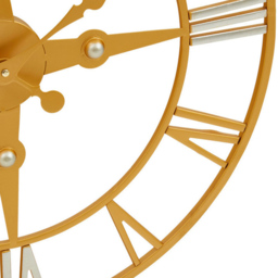 Premier Housewares Vitus Gold and Silver Round Wall Clock 59cm - Size: 59 x 5 x 59cm - Wilko - thumbnail 6