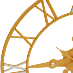 Premier Housewares Vitus Gold and Silver Round Wall Clock 59cm - Size: 59 x 5 x 59cm - Wilko - thumbnail 5