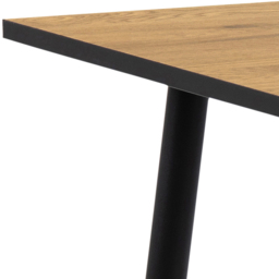 Florence Wilma 4 Seater Square Dining Table Oak and Black - Furniture To Go - Wilko - thumbnail 5
