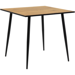 Florence Wilma 4 Seater Square Dining Table Oak and Black - Furniture To Go - Wilko - thumbnail 3