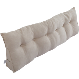 Living and Home Beige Wedge Headboard Pillow with Side Pocket 180 x 50cm - Size: 50 x 180 x 20cm - Wilko - thumbnail 4