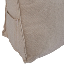 Living and Home Beige Wedge Headboard Pillow with Side Pocket 180 x 50cm - Size: 50 x 180 x 20cm - Wilko - thumbnail 7