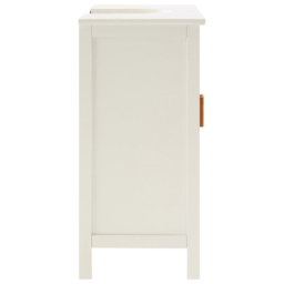 Premier Housewares Double Door and Shelf Under Sink Cabinet - Size: 60 x 30 x 60cm - White - Wilko - thumbnail 5