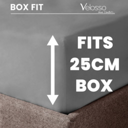 Velosso Microfibre Double Grey Fitted Sheet - Wilko - thumbnail 6